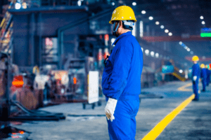 man in a factory